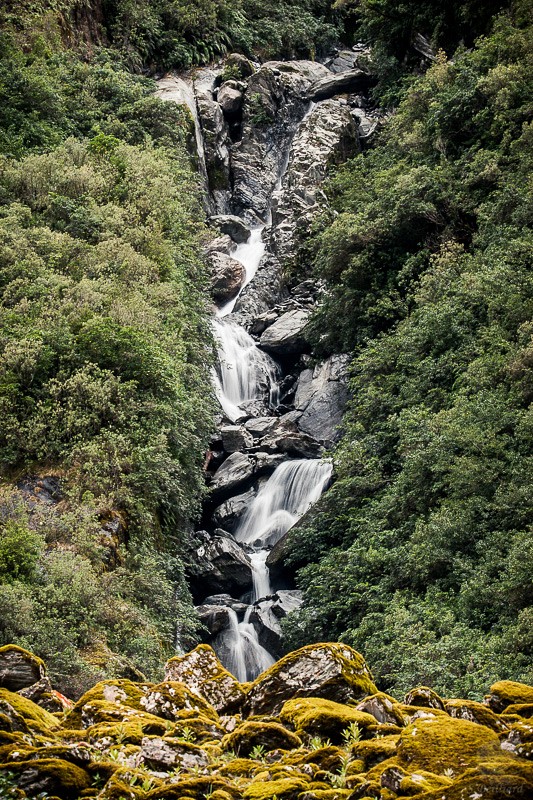 Franz Josef Glacier : waterfall