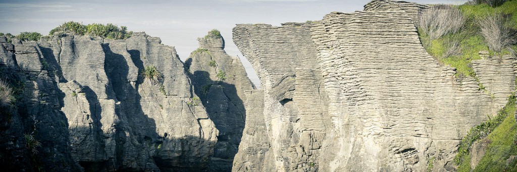 The Punakaiki Pancake Rocks pano