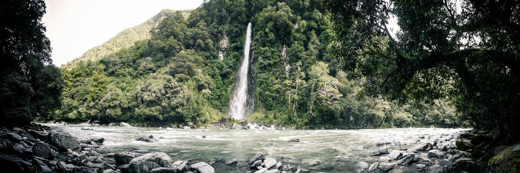 Thunder Creek Falls pano