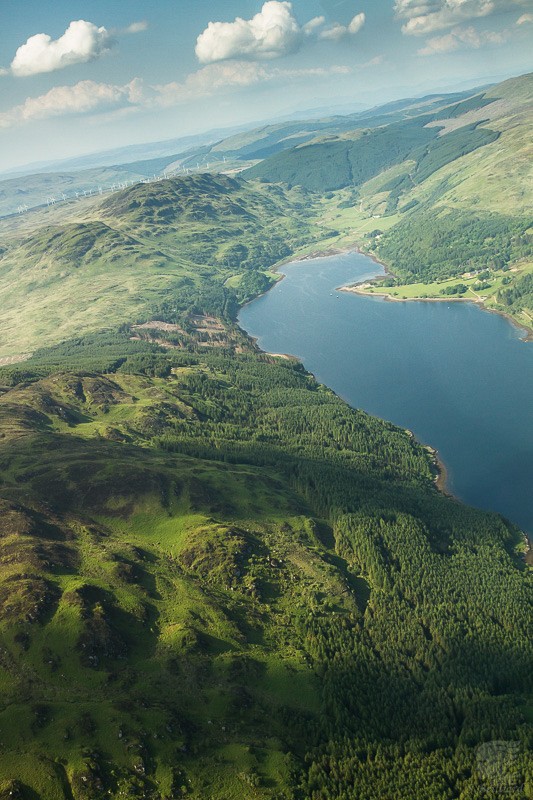 Highlands from Above - Wind farm